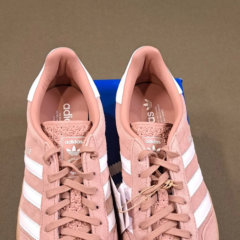 Adidas Gazell Indoor Sneaker - Color: Clay / White - Size: Women 9.5 - Picture 3 of 10